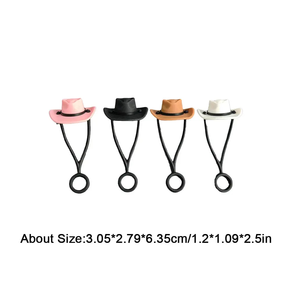 Cowboy Hat Straw Covers (4-pack) Cap for Stanley Cup 30oz & 40oz