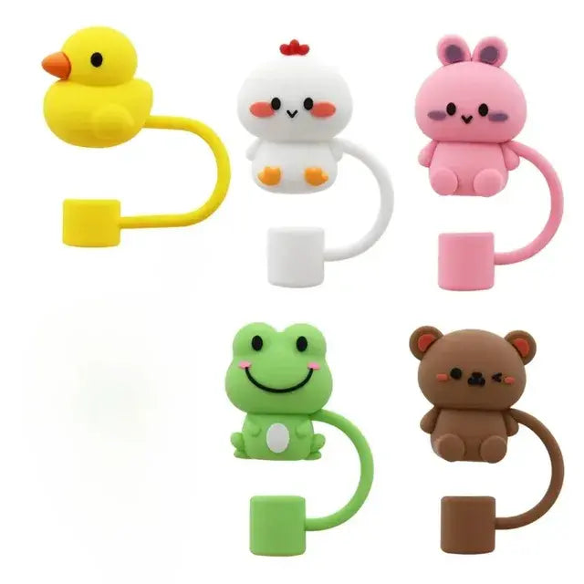 Cute Animals Straw Covers (5-pack) Stanley Cups 30oz & 40oz